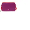 Sac à bandoulière en cuir fuchsia - DUDU - 19 cm - Rose - Femme