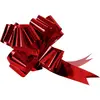 Merkloos / Sans marque Trekstrik rood metallic 18cm x 31mm, per 5 stuks