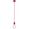Creative Cables Suspension Colorée Avec Câble Textile Avec Bulb Silicone