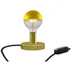 Creative Cables Lampe De Table Posaluce Half Cup En Métal Avec Prise Bipolaire-variateur