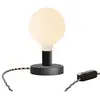 Creative Cables Lampe De Table Posaluce Globo En Métal Avec Prise Bipolaire-variateur