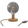 Creative Cables Lampe De Table En Bois Posaluce Bumped Avec Interrupteur Bipolaire