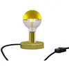 Creative Cables Lampe De Table En Métal Posaluce Half Cup Avec Prise Bipolaire-interrupteur
