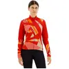 Castelli Tropicale Jersey Met Lange Mouwen Rood M Vrouw