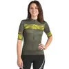 Castelli Fietsshirt Korte Mouwen Dames Groen Geel - FENICE JERSEY MILI...