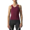 Castelli Fietsshirt mouwloos Dames Bordeaux Rood - SOLARIS TOP BORDEAUX RED-M