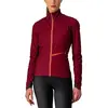 CASTELLI Go W Jacket Veste Femme, BORDEAUX/BRILLIANT PINK, L