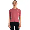 Sportful Monocrom Korte Mouw Wielertrui Rood S Vrouw