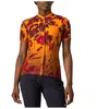 Castelli Unltd Sentier Jersey Long Maillot Femme, Golden Orange/Barbaresco Red, S