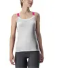 CASTELLI Bavette Top Débardeur Femme, Gris (Ivory/Persian Red), XS