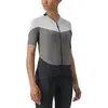 CASTELLI Gradient Color Block T-shirt pour femme, Gunmetal Gray/Silver Gray, M