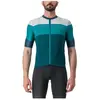Castelli Sezione Jersey Met Korte Mouwen Blauw S Man