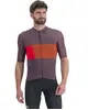 Sportful Snap Jersey Met Korte Mouwen Oranje,Paars XL Man