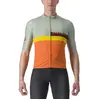 Castelli A Blocco Jersey - Defender Green/Dark Red-Bordea