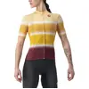 CASTELLI T-shirt doux pour femme, Sand/Bordeaux, XS
