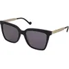 Liu Jo Jeans Lj753s 47504 Black, Lunettes de Soleil Mixte, 001 Noir, 001 Noir.
