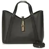FURLA Leren Shopper Goccia Tote Bag Nero Zwart