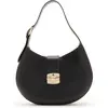FURLA Sac à épaule noir en cuir pour femme - Club 2 Hobo M Nero 256978