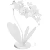 Petite lampe de table Orchidea 38x20x57 cm en fer découpé au laser Des...