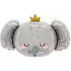 BALLON ALUMINIUM ÉLÉPHANTEAU DORT 69X44CM GRIS