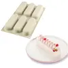 silikomart Moule - Pop Eclair - Silicone - Beige - 6 cavités - 13 x 3,8 x 2,8 cm