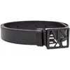Armani Exchange Black Susi Medium Ceinture, Noir, 70 Femme