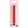 Recharge Legami pour stylo gel effaçable - Pack de 3 - Encre rouge