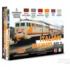 Grundig, Peinture loisirs créatifs, Italian Railways Set # 2 6 x 22 ml
