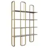 DMORA Bibliothèque Dbourabi,  125x28h180 cm, Or