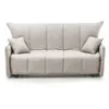 Dmora - Canapé-lit 3 places Allegra 165x90h85 cm Beige Bois Panneau ef...