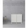 Armoire dextérieur Dbiondin - Dmora - En PVC - Gris clair 100x39h92 cm