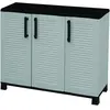 Armoire dextérieur Dbelpann - Dmora - En PVC - Gris clair Noir 102x37h...
