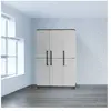 Armoire d extérieur Dbellanov - Dmora - En PVC - Gris clair, noir 102x...