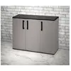 Armoire dextérieur Darmellin - Dmora - En PVC - Gris Noir 102x37h84 cm
