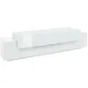 Meuble TV Teo - DMORA - Buffet bas de salon - Blanc - 200x45h52