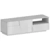 Meuble TV Dcoulibal - Dmora - Mélamine - Blanc 150x44h46 cm