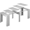 Table console extensible DMORA Compton - Gris - Contemporain - Design ...