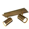 FRANKYSTAR Marley Barre 2 Spots Cylindre Laiton Vieilli 30 cm