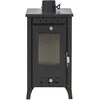 Poele à bois Frankystar Matilde 77 kW acier noir vitre