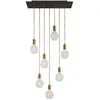 Creative Cables Lampe Suspendue Rose-one Xxl 7 Falls With Light Bulb