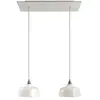Creative Cables Lampe Suspendue Rectangular Rose-one Xxl Coppa 2 Falls With Bulbs