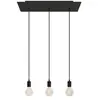 Creative Cables Lampe Suspendue Rose-one Xxl 3 Falls With Light Bulb