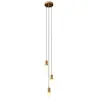 Creative Cables Lampe Suspendue Multiple 3 Falls With Light Bulb