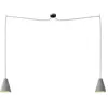 Creative Cables Lampe Suspendue Spider Funnel 2 Falls With Bulbs