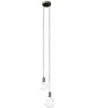 Creative Cables Lampe Suspendue Multiple 2 Falls With Light Bulb