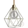 creative cables Cage Abat-jour Diamond en métal avec culot E27 - Laiton