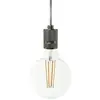 Creative Cables Lampe Suspendue Avec Ampoule Textile Knurled Aluminum 1.2 M