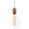 Creative Cables Lampe Suspendue Avec Ampoule Textile Knurled Aluminum 1.2 M