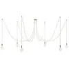 Creative Cables Lampe Suspendue Spider 6 Falls With Light Bulb
