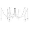 Creative Cables Lampe Suspendue Spider 6 Falls With Light Bulb